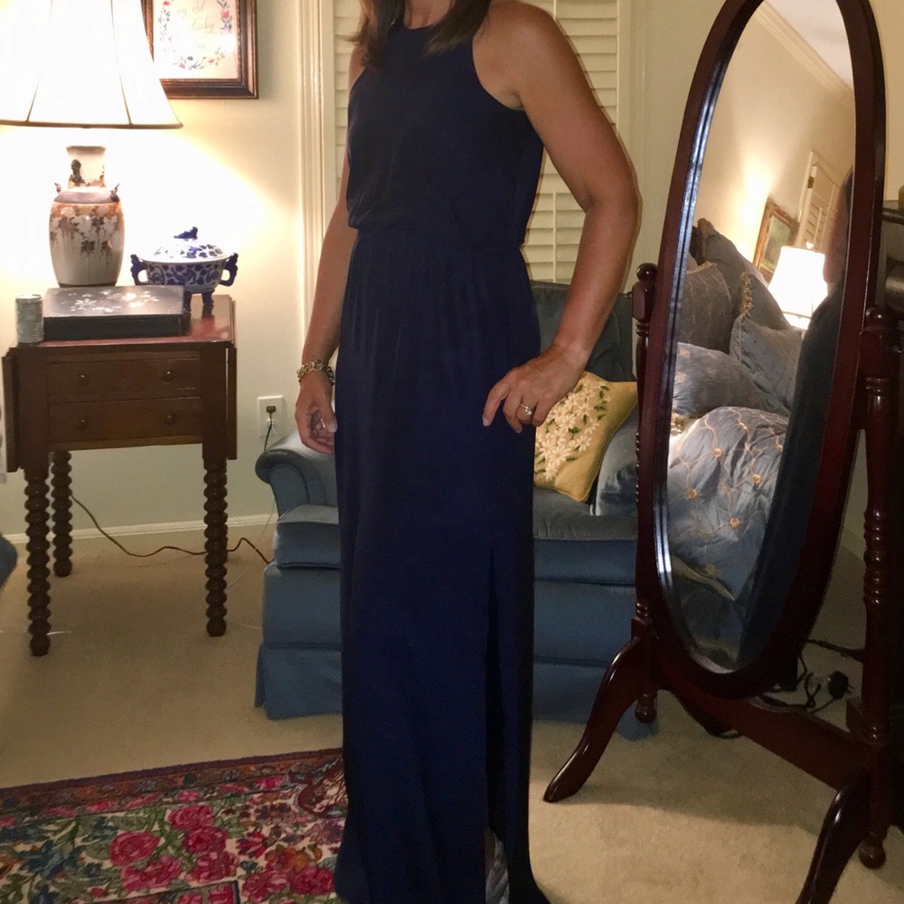 Natalie Deayala High Neck cinch bridesmaid gown - Picture 2 of 2